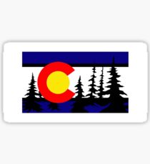 Colorado Tree Silhouette Sticker