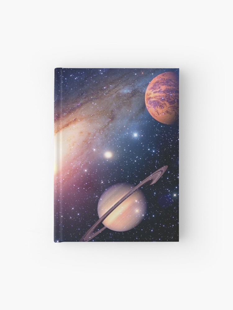 Planets Solar System Earth Sun Saturn Milky Way Hardcover Journal