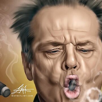 Artwork thumbnail, Jack Nicholson Digital Oil Painting by wayneflint