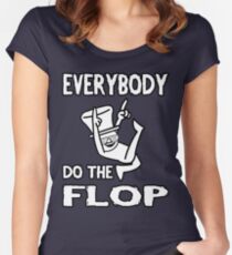 Do the FLOP! Women's Fitted Scoop T-Shirt