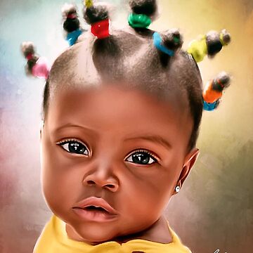 Artwork thumbnail, Beautiful Black Baby #4 by wayneflint