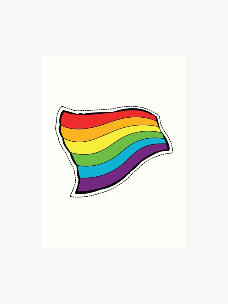Rainbow Gay Lesbian Pride Flag Shower Curtain Extra Long 84inch