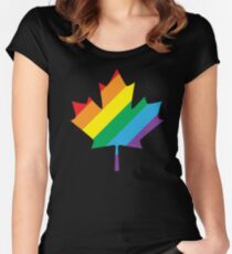 lgbt canada pride Women's Fitted Scoop T-Shirt