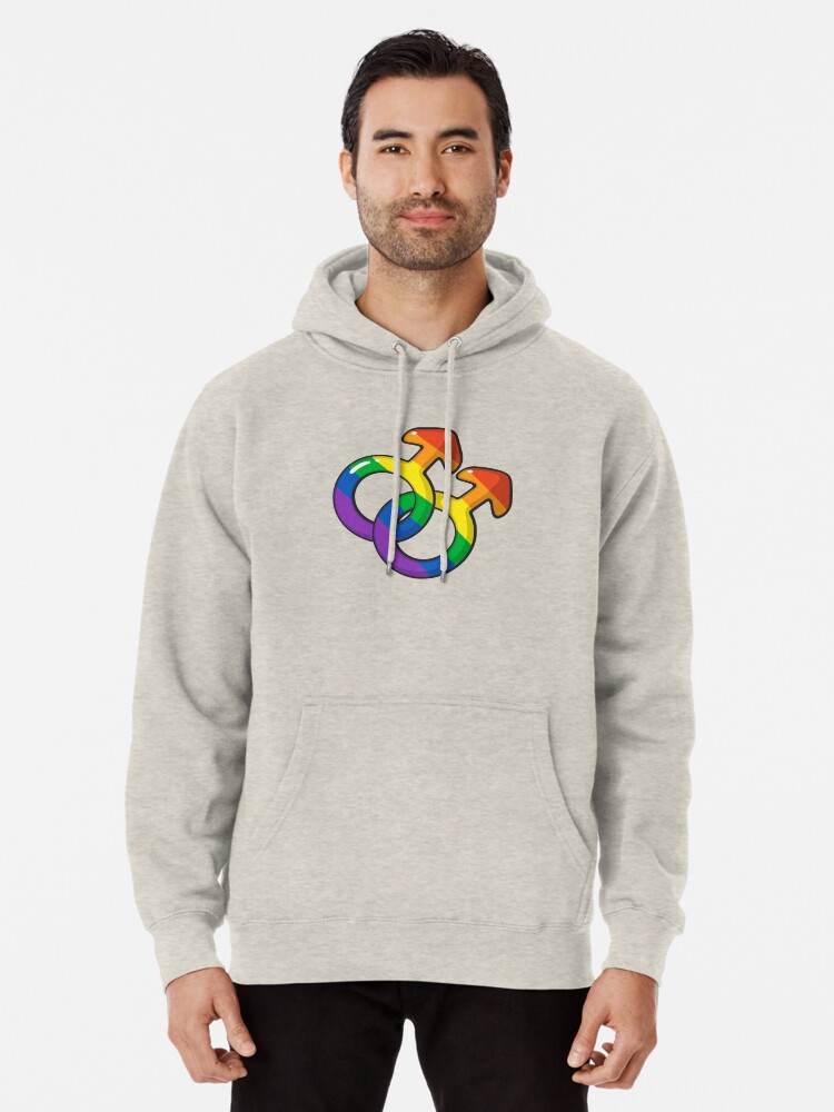 "lgbt mars symbol in rainbow" Pullover Hoodie by LGBTIQ ...