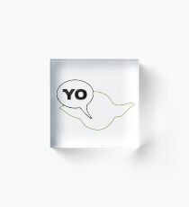 Star Wars Yoda Parody Acrylic Block