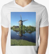 Historic Windmill Men's V-Neck T-Shirt