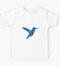 Modern Minimalist Hummingbird Vector Kids Tee