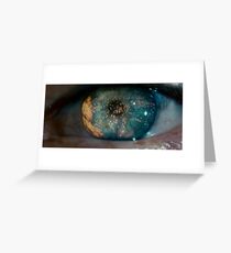 Blade Runner Eye Over City Greeting Card