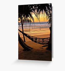 Sunset Stroll Greeting Card