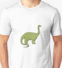 Brontosaurus Mono Line Unisex T-Shirt