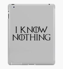 i know no thing iPad Case/Skin