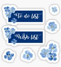 Pegatina Para hacer y conjunto de etiqueta de la lista de deseos