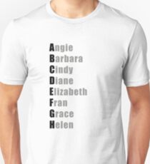 CrossFit Girls Alphabet Unisex T-Shirt