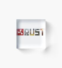 Bloque acrílico Logo del juego Rust