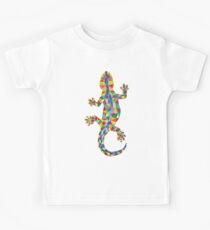 Vivid Barcelona Stadt Eidechse Kinder T-Shirt