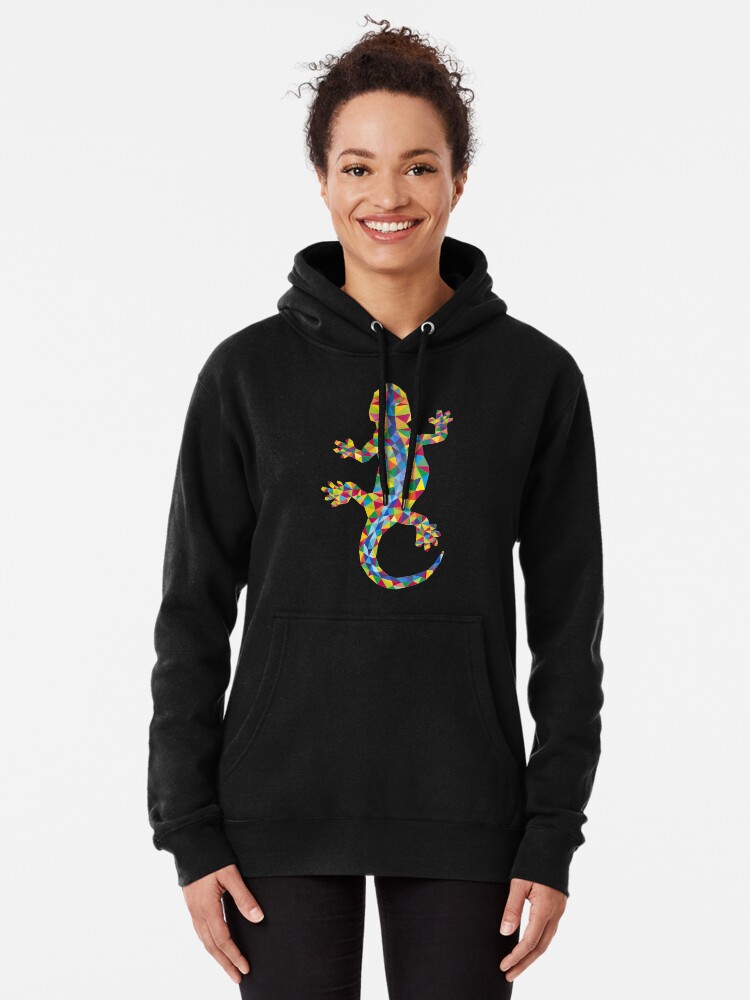 Alternative Ansicht von Vivid Barcelona Stadt Eidechse Hoodie