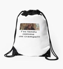 Tense like a cramp !! Drawstring Bag