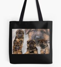 Schäferhund Welpen Collage Tasche