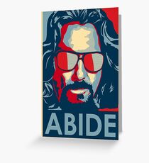 Abide - The Dude Tee T-Shirt Greeting Card