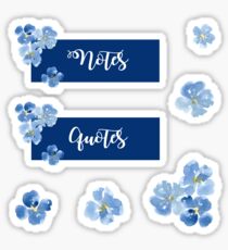 Pegatina Conjunto de adhesivos de notas y cotizaciones