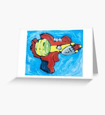Raygun Greeting Card