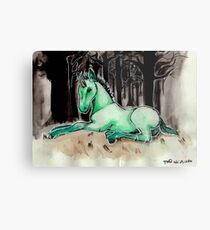 Dark Unicorn Foal Metal Print
