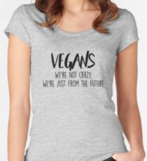 Vegan - We're not crazy Women's Fitted Scoop T-Shirt