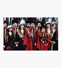 Tsar Nicholas II of Russia and his children with Cossack officers, 1916 Photographic Print