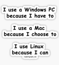 Windows - Mac - Linux Sticker