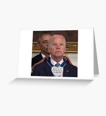 joe biden loves obama Greeting Card