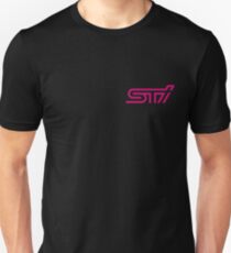 STI - Subaru Technica International Pink Logo Unisex T-Shirt