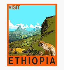 Visit ETHIOPIA Travel Poster Photographic Print