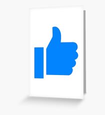 Messenger Daumen hoch Grußkarte