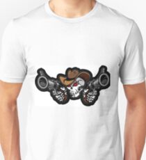 Skeleton with guns Unisex T-Shirt