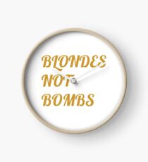 Flight of the Conchords Blondes Not Bombs Clock