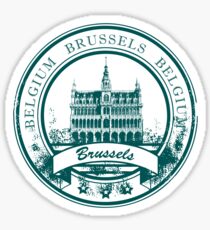 Reiseziel Brüssel-Belgien Sticker