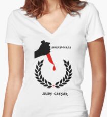 Caesar Women's Fitted V-Neck T-Shirt