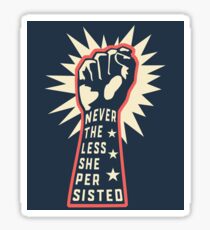 Resist Trump and Persist with Democracy Sticker