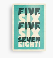 Lindy Lyrics - 5, 6, 5, 6, 7, 8 Metal Print
