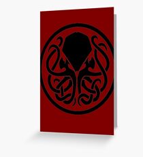 Cthulu Logo Greeting Card