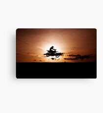 Motor X silhouette Canvas Print