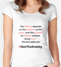 #NotTheEnemy Women's Fitted Scoop T-Shirt