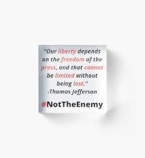 #NotTheEnemy Acrylic Block