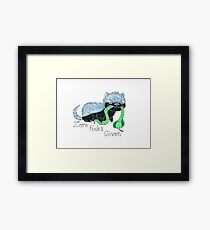 Honigdachs Gib kein F * & ^ Gerahmtes Wandbild