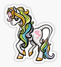 Pastell Regenbogen Einhorn Sticker