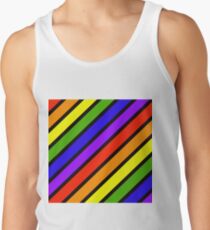 ROYGBIV.... Diagonal stripe Tank Top