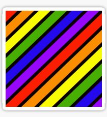 ROYGBIV.... Diagonal stripe Sticker