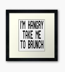 Funny Brunch T Shirt Framed Print