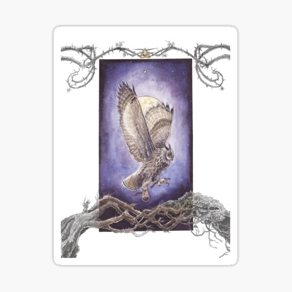 Bearing Three Hallowed Wings Sticker