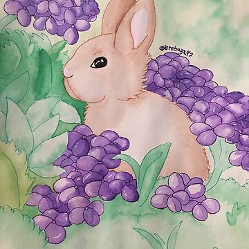 Artwork thumbnail, Bunny Among Flowers  by Bre-Bug-242